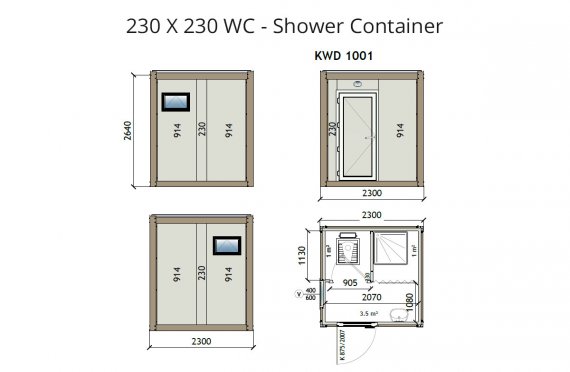 KW2 230X230 Контейнер Тоалетна - Баня
